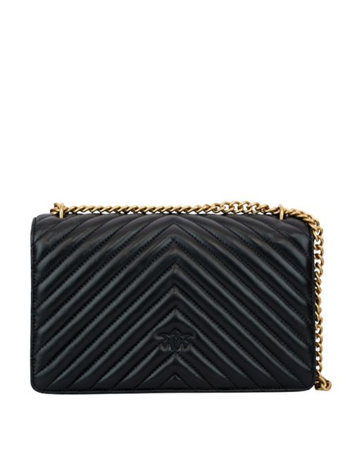 Borsa Classic Love One Chevron Nero oro PINKO | 100941 A0GKZ99Q